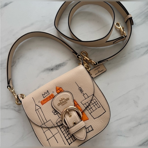 NWOT Coach X Jean-Michel Basquiat Kleo Shoulder Bag 17 limited edition C5664 - Picture 1 of 6